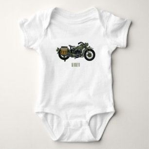 Body Illustration d'une moto de croiseur militaire