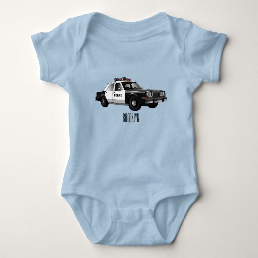 Body Illustration d'une voiture de police (Devant)