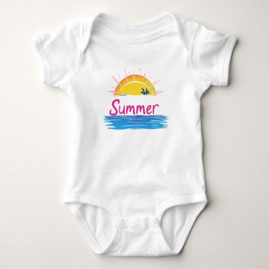 Body Illustration Sunset Summer Beach (Devant)