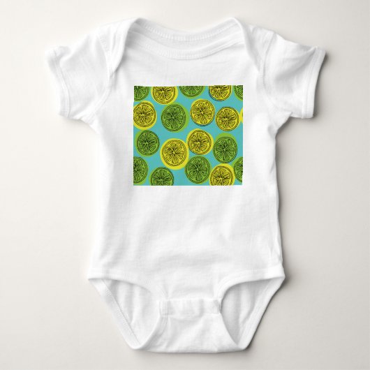 Body Illustration vintage des tranches de citron. (Devant)