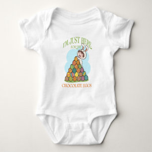Body I'm Just Here for the Chocolate Eggs - Funny Easte