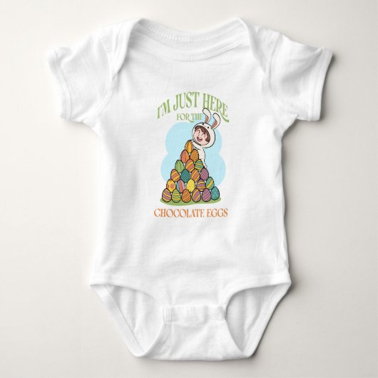 Body I'm Just Here for the Chocolate Eggs - Funny Easte (Devant)