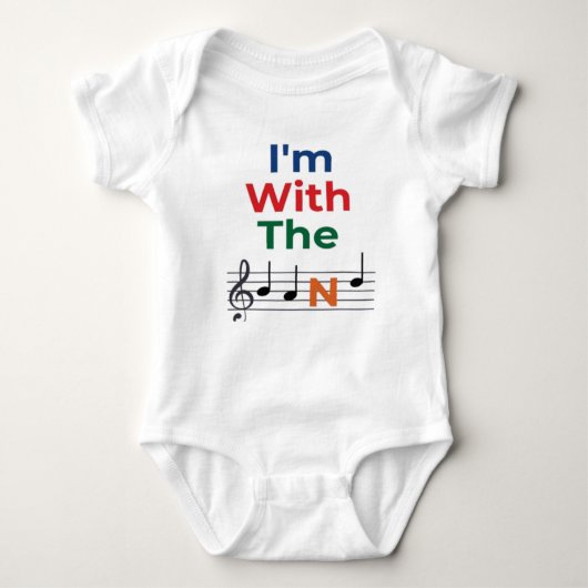 Body I'm With The Band Music Baby Bodysuit (Devant)
