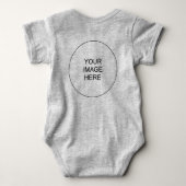 Body Image personnalisée et texte bébé double face impr (Dos)