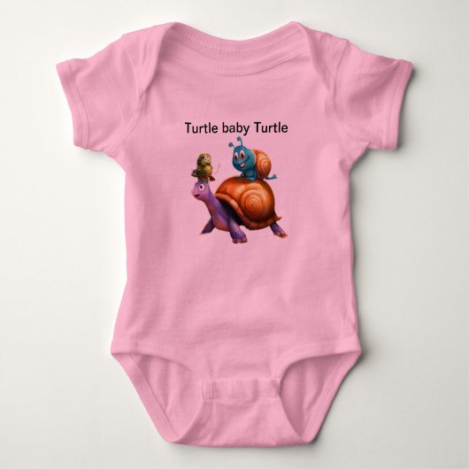 Body Imprimer design t-shirt tortue bébé (Devant)
