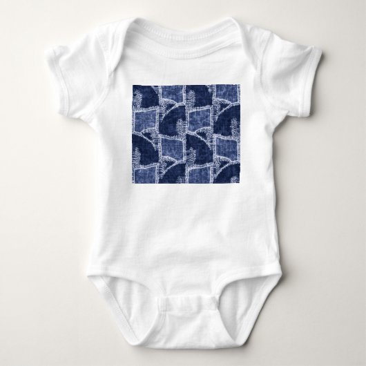 Body Indigo Patchwork : Texturé Checked Elegance (Devant)