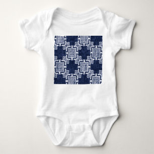 Body Indigo tordu à damiers arrière - plan texturé.