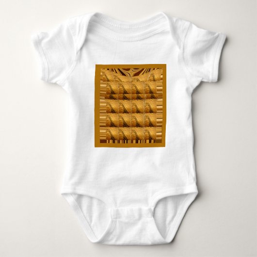 Body Infinie Golden Giraffe Animal Motif Art Imprimer (Devant)