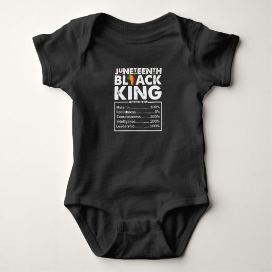 Body Informations nutritionnelles Juneteenth Black King (Devant)