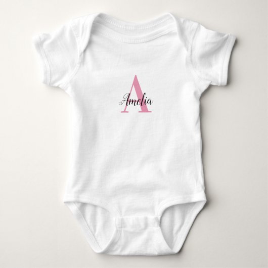 Body Initiales de monogramme personnalisées Nom Fille (Devant)