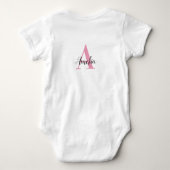 Body Initiales de monogramme personnalisées Nom Fille C (Dos)