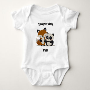 Body Inseparables Renard & Panda - Amis Animaux Mignons