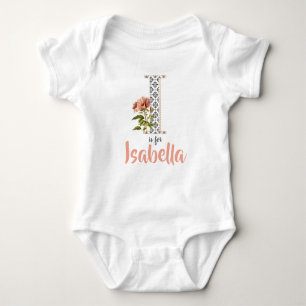 Body Isabella Nom Reveal Floral Lettre Girl Whimsical