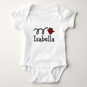 Body Isabella prénom bébé t-shirt