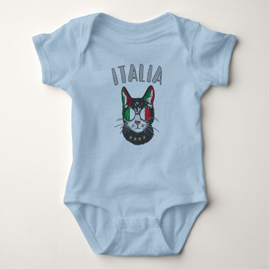 Body Italie Soccer Chat Mascotte drapeau italien (Devant)