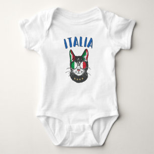Body Italie Soccer Chat Mascotte drapeau italien