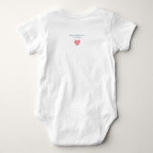 Body Jacquard Coeurs Emblem rose (Dos)