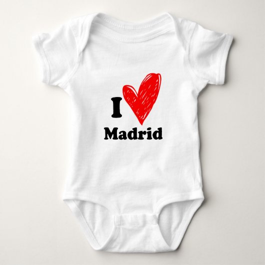 Body J'adore le T-shirt de Madrid (Devant)