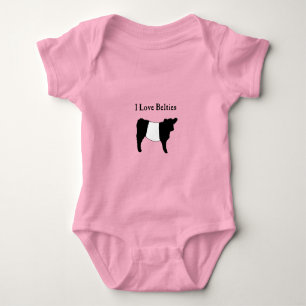 Body J'adore les Belties - Vaches Galloway ceinturées n
