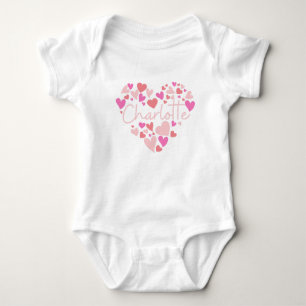 Body J'adore les coeurs Charlotte en rose