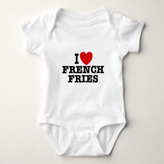 Body J'adore les frites françaises (Devant)