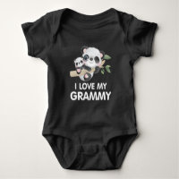 J'adore mes pandas mamie bébé et adultes mignons