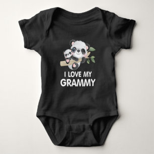 Body J'adore mes pandas mamie bébé et adultes mignons