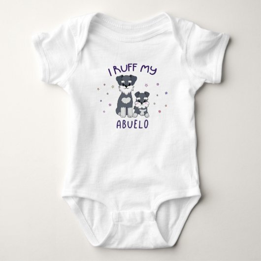 Body J'adore mon Abuelo - Chiots mignons (Devant)