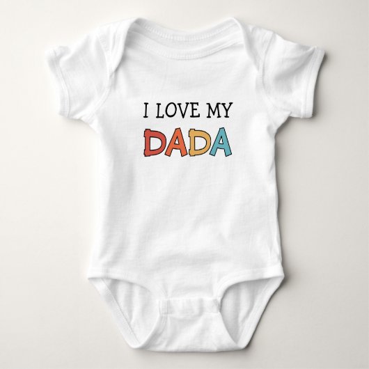 Body J'adore mon Dada Rétro Mignon  (Devant)