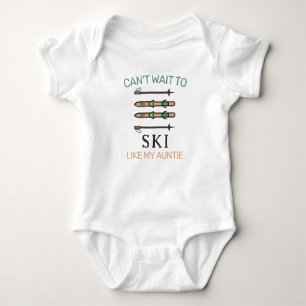 Body J'ai hâte de skier comme ma tante - Ski