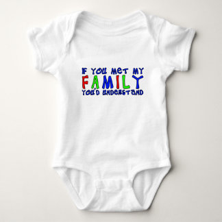 Body J'ai rencontré ma famille drôle de bébé combinaiso