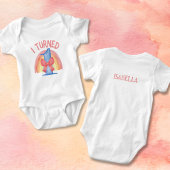 Body J'ai tourné un maillot de bébé pour filles arc-en-