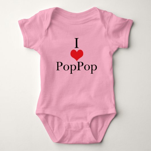 Body J'aime (coeur) PopPop (Devant)