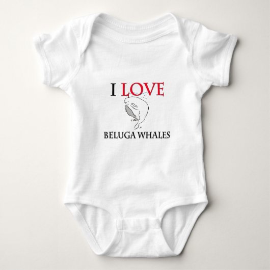 Body J'aime des baleines de beluga (Devant)
