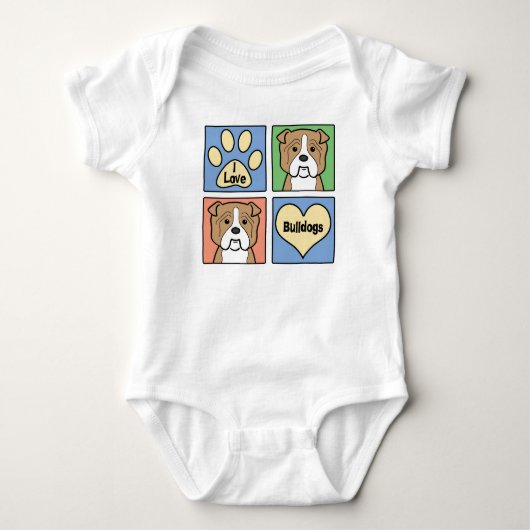 Body J'aime des bouledogues (Devant)