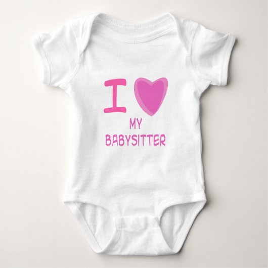 Body J'aime (J'adore) la babysitter (Devant)
