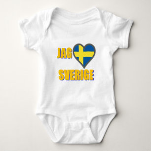 Body J'aime la Suède (pointe Älskar Sverige)