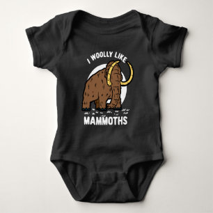 Body J'Aime Laine Les Mammoths Animaux Préhistoriques D