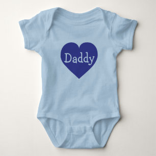 Body J'aime le coeur bleu papa