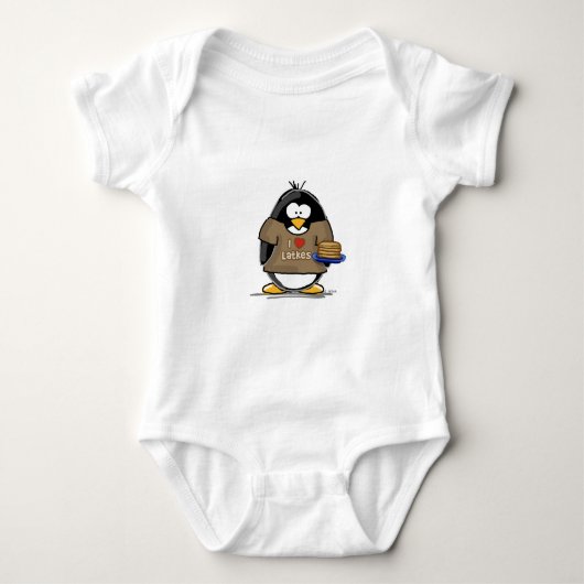 Body J'aime le pingouin de Latkes (Devant)