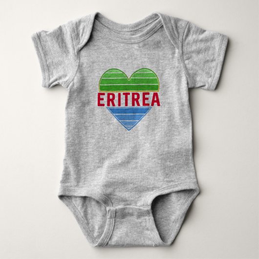 Body J'aime l'Erythrée, coeur érythréen (Devant)