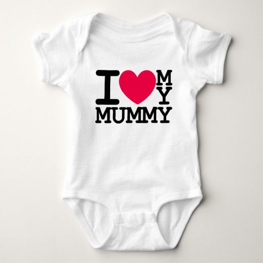Body j'aime ma conception d'enfants de bébé de maman de (Devant)