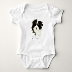 Body J'aime ma frontière Collie Chien Animal animal