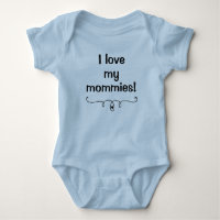 J'Aime Mes Mommies Baby Bodysuit