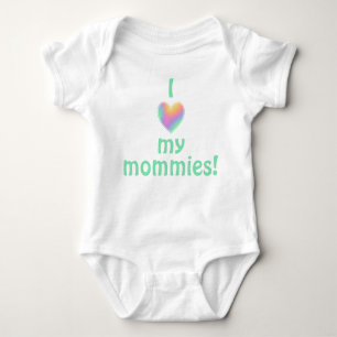 Body J'Aime Mes Mommies Baby Bodysuit