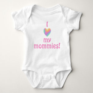 Body J'Aime Mes Mommies Baby Bodysuit