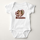 Body J'Aime Mes Mommies Pink Brown Photo (Devant)