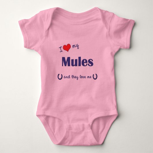 Body J'aime mes mules (les mules multiples) (Devant)