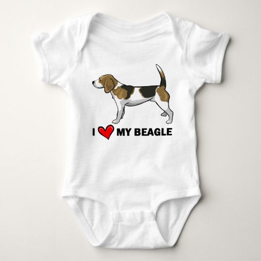Body J'aime mon beagle (Devant)