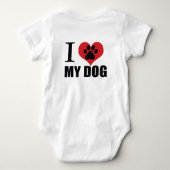 Body J'aime mon chien jeter l'oreiller (Dos)
